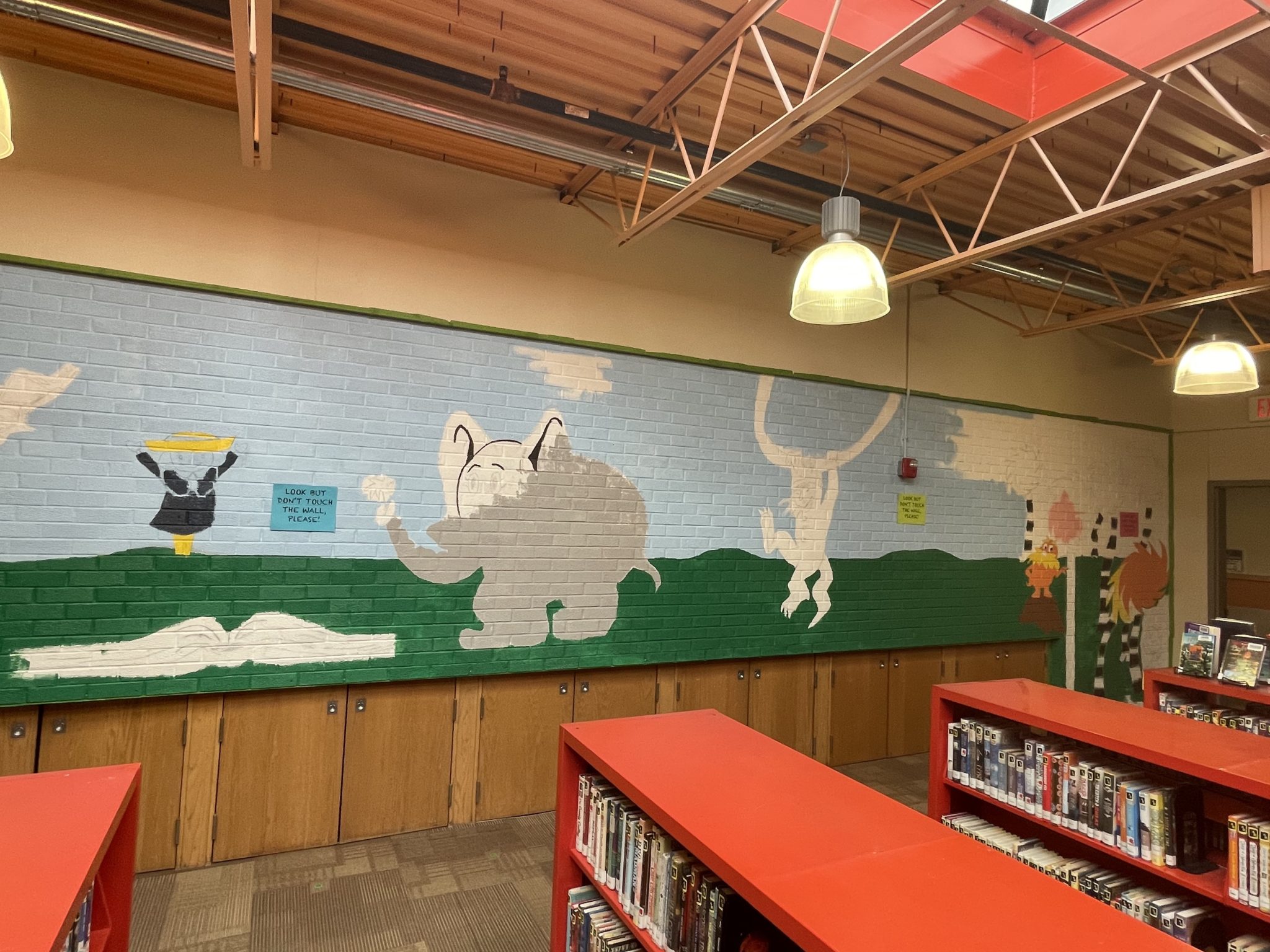 Elementary Library Mural Fort Calhoun Community Schools