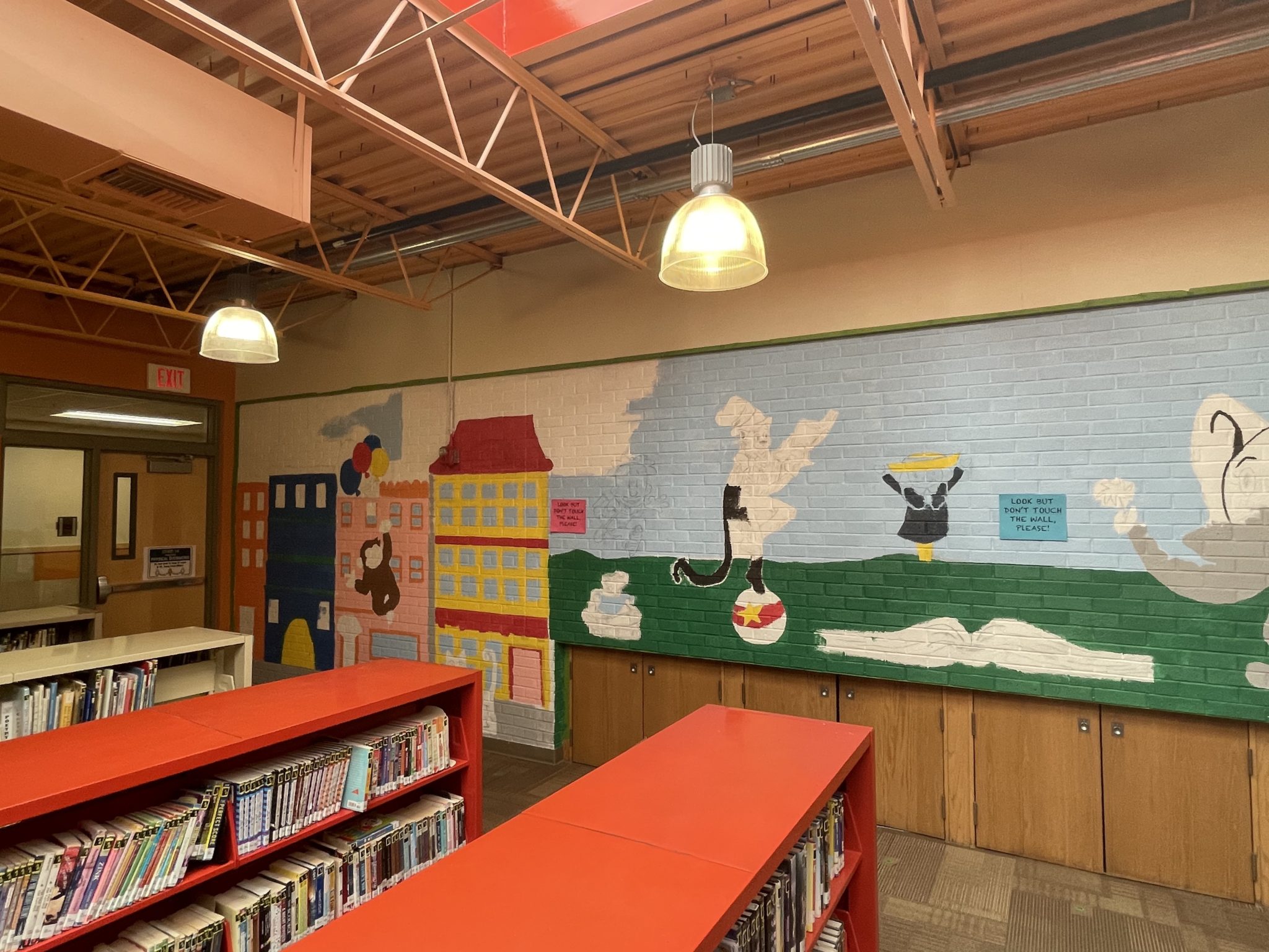 Elementary Library Mural Fort Calhoun Community Schools