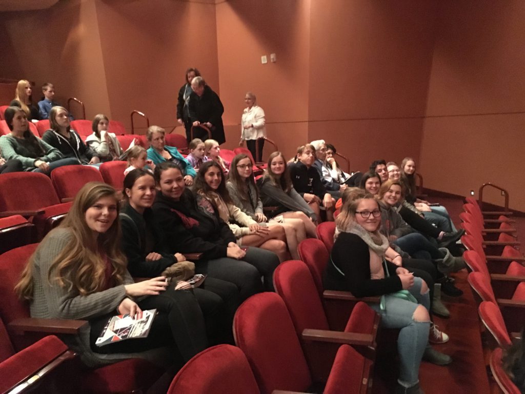 Picture of students attending event at Lied Center